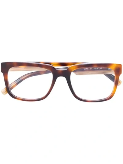 Ferragamo Salvatore  Eyewear Tortoiseshell Effect Eye Glasses - Brown