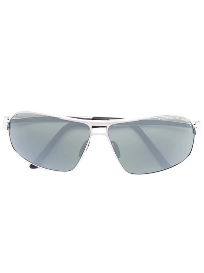 Porsche Design Square Frame Sunglasses - Metallic