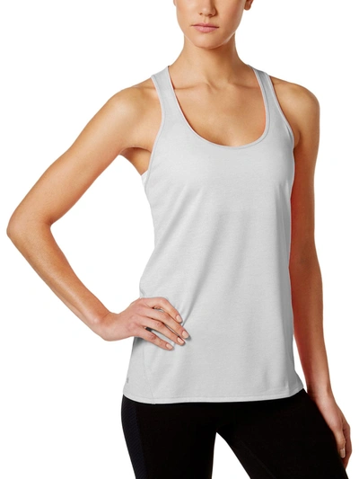Ideology Womens Yoga Fitness Tank Top In Silver