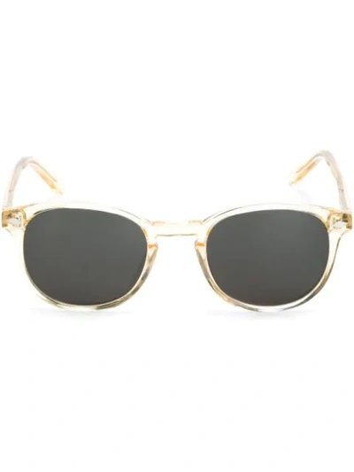 Lesca Rectangular Frame Sunglasses - Neutrals In Nude & Neutrals