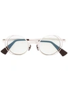 Kuboraum Round Frame Sunglasses - Metallic