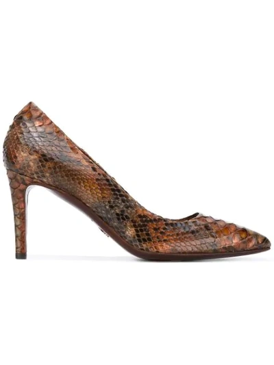 Silvano Lattanzi Classic Pumps In Brown