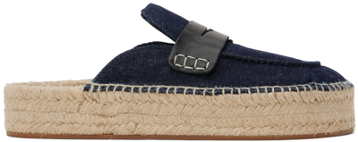 Jw Anderson Espadrille Loafer Mules In Blu