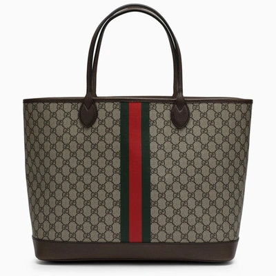 Gucci Large Gg Shopping Bag Beige
