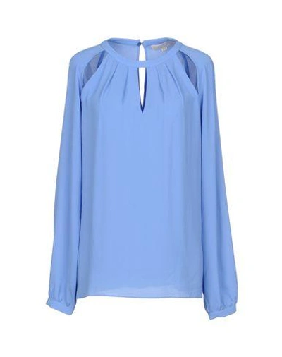 Michael Michael Kors Blouses In Pastel Blue