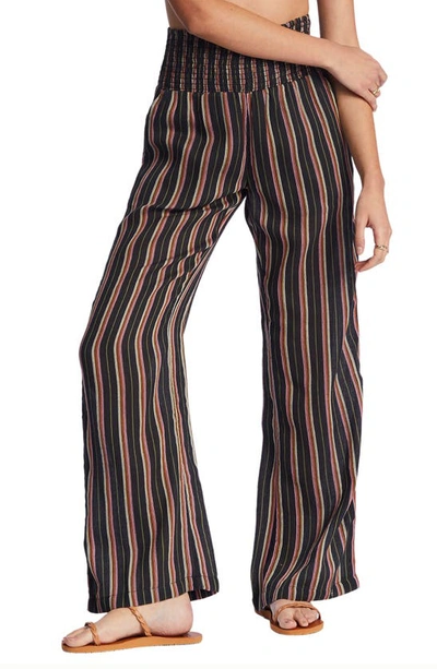 Billabong New Waves 2 Wide Leg Pants In Off Black 3