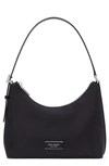 Kate Spade Sam Icon Small Recycled Nylon Shoulder Bag In Black
