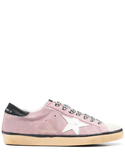 Golden Goose Men's Super Star Suede Low-top Sneakers In Antique
