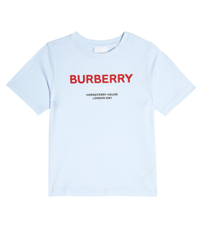 Burberry Kids' T-shirt Mit Horseferry-print In Blue