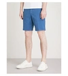 Michael Kors Straight-fit Stretch-cotton Chino Shorts In Ocean Blue