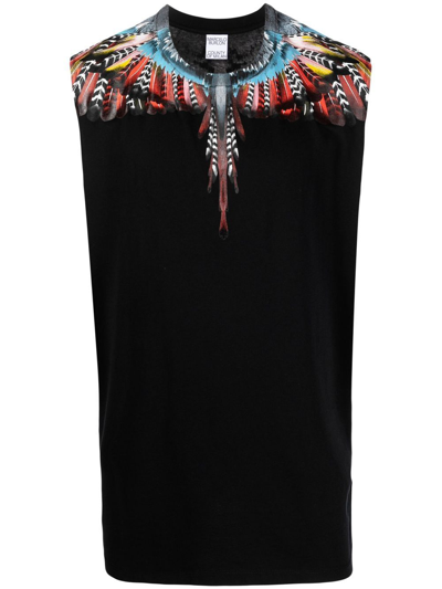 Marcelo Burlon County Of Milan Grizzly Wings Sleeveless T-shirt In Black