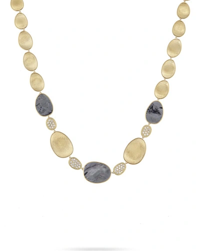 Marco Bicego 18k Lunaria Mother-of-pearl & Diamond Necklace
