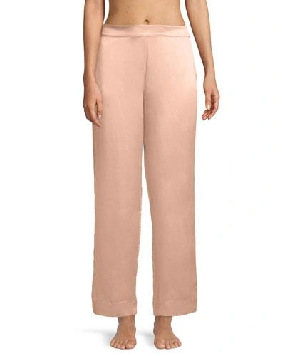 Asceno Bold-striped Silk Pajama Pants In Multi