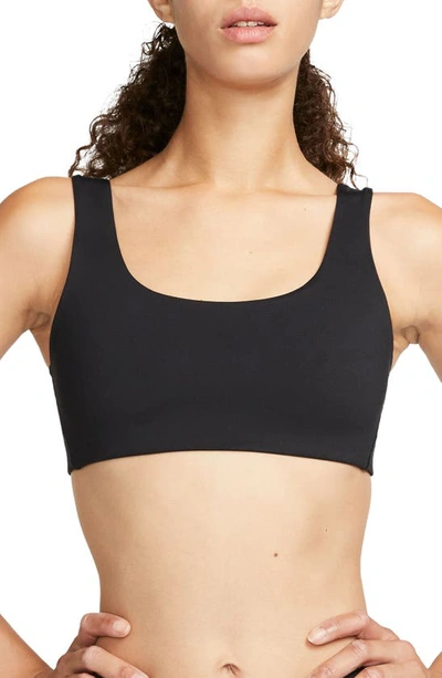 Nike Women's Alate All U Light-support Lightly Lined U-neck Sports Bra In Black