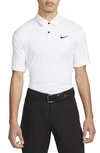 Nike Men's Dri-fit Tour Solid Golf Polo In White