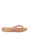 Eqüitare Toe Strap Sandals In Pink