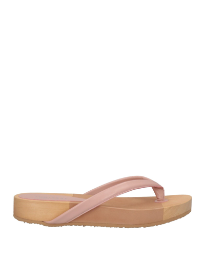 Eqüitare Toe Strap Sandals In Pink