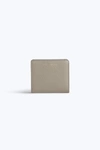 Marc Jacobs Gotham Mini Compact Wallet In Stone Grey