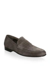To Boot New York Alek   Leather Penny Loafers In Lavagna