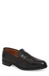 Vince Camuto Iggi Penny Loafer In Black Leather