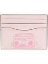 Coach X Keith Haring Card Case In Pink
