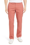 Bonobos Straight Leg Stretch Washed Chinos In Rich Coral