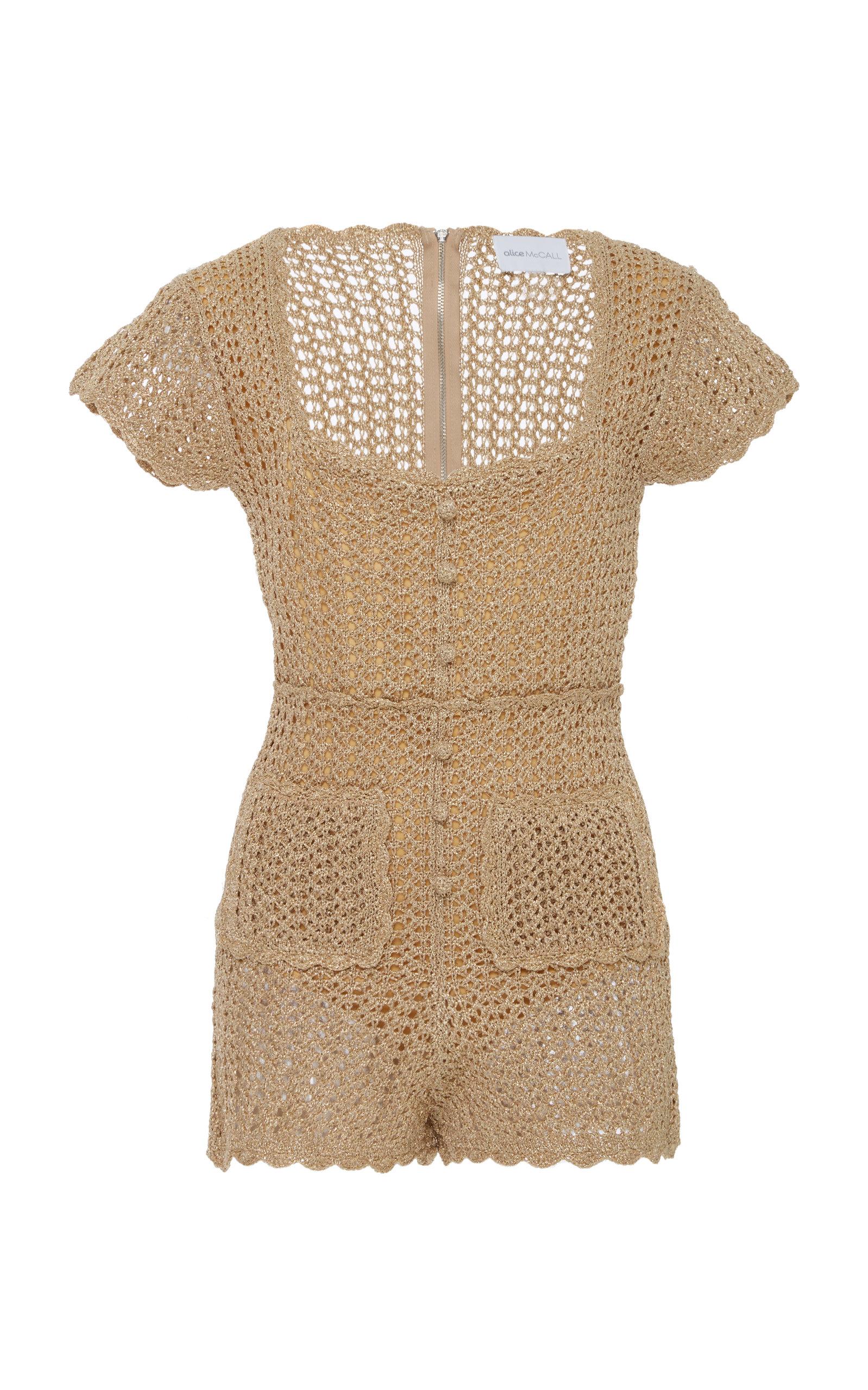 alice mccall crochet playsuit