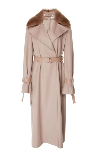 Adeam Robe Trench Coat In Brown