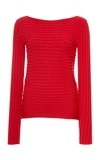 Pepa Pombo Ribbed Blouse In Red