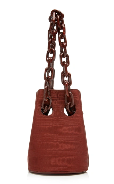 Trademark Goodall Bucket Bag With Resin Chain In Burgundy