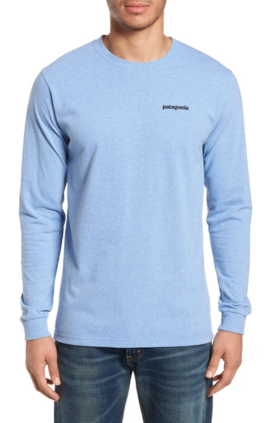 Patagonia Responsibili-tee Long Sleeve T-shirt In Railroad Blue