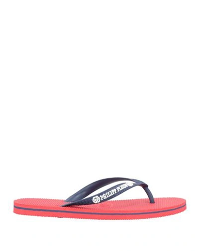 Philipp Plein Toe Strap Sandals In Black