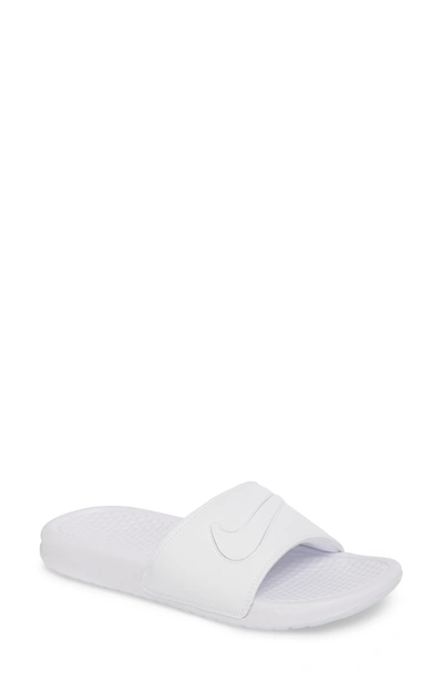 Nike Men's Benassi Jdi Limited Diy Slide Sandals, White