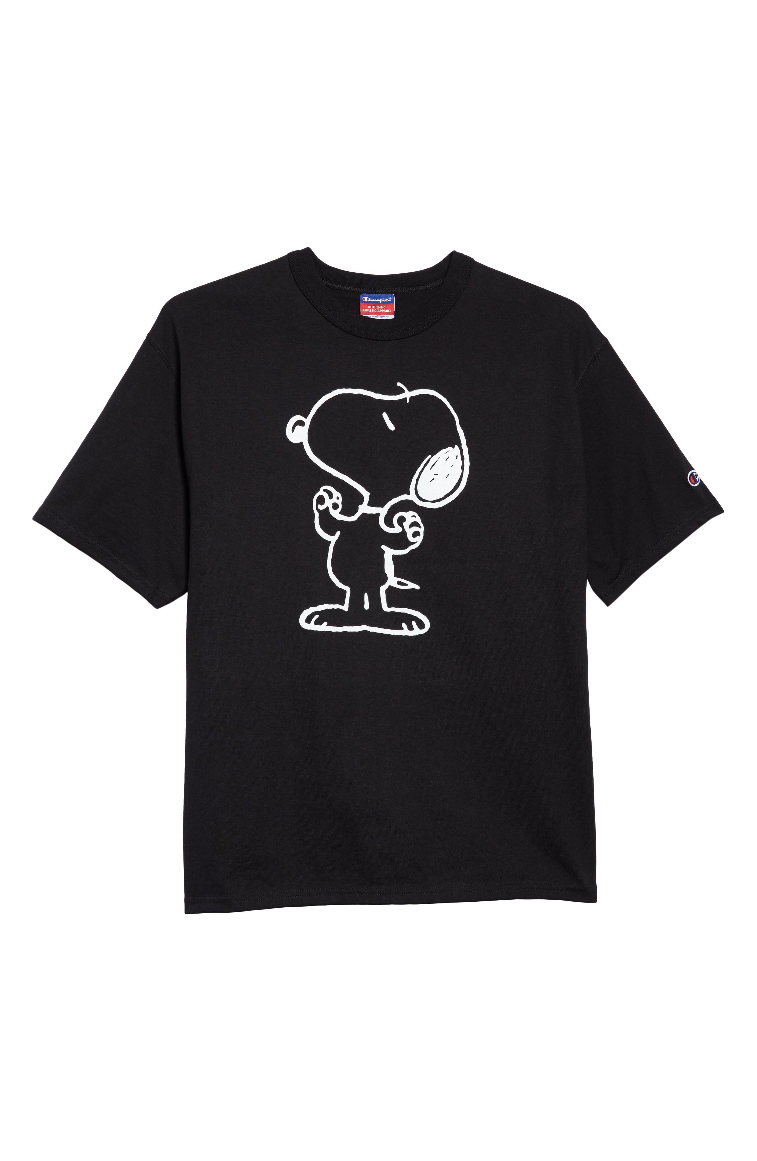 champion snoopy t shirt