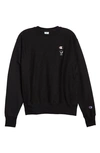 Champion Snoopy Unisex Sweatshirt In Black