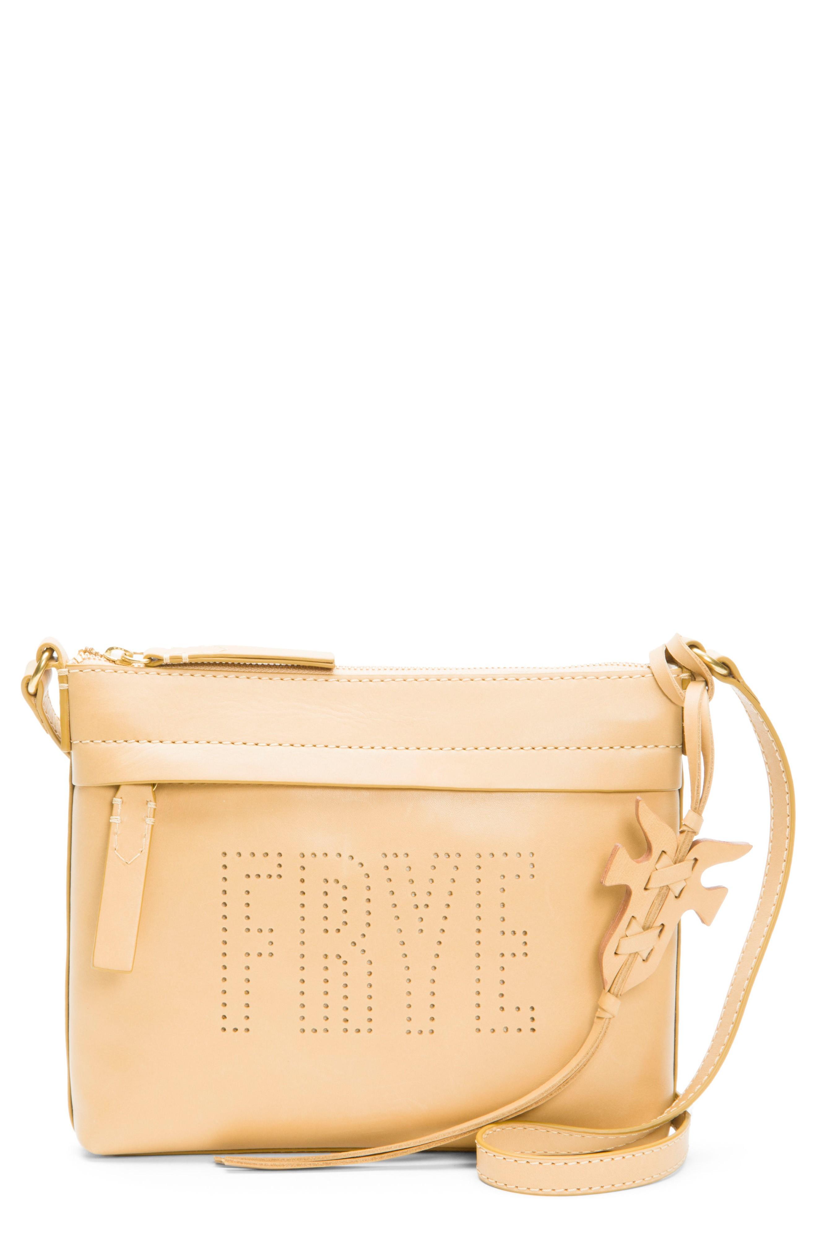 frye carson leather crossbody bag