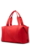 Dagne Dover 365 Large Landon Neoprene Carryall Duffel Bag - Red In Poppy
