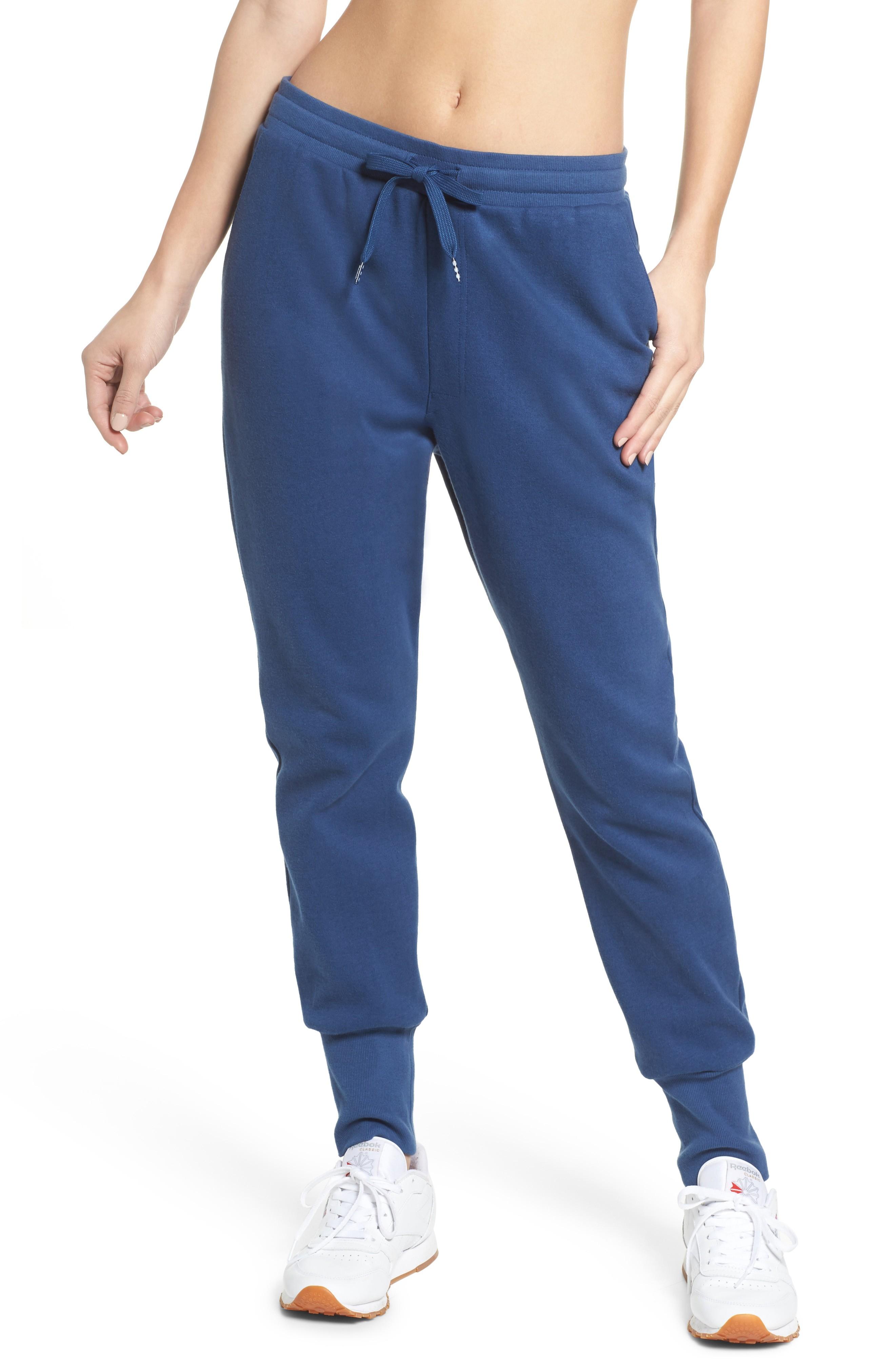 blue jogger sweatpants