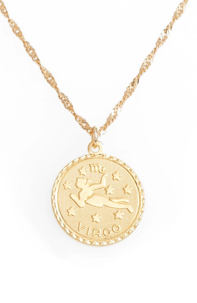 Cam Ascending Zodiac Medallion Necklace In Virgo