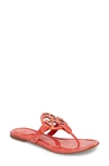 Tory Burch 'miller' Flip Flop In Vivid Orange