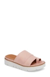 Gentle Souls Lavern Slide Sandal In Rose Leather