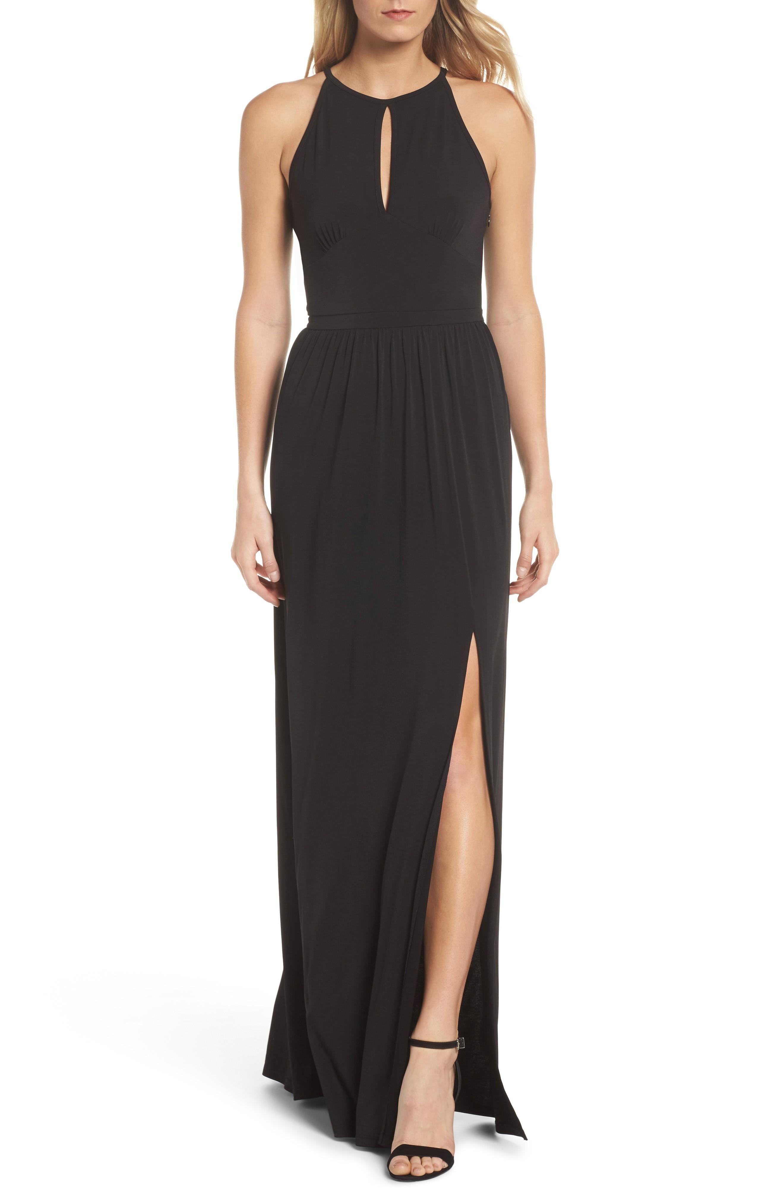 michael kors black maxi dress