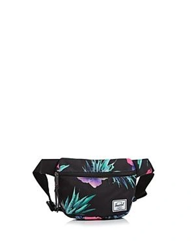 Herschel Supply Co Fifteen Printed Canvas Belt Bag In Black Multi/black