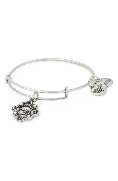 Alex And Ani Because I Love You Daughter Bracelet In Silver