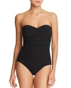 Profile By Gottex Origami Bandeau One Piece Swimsuit In Black