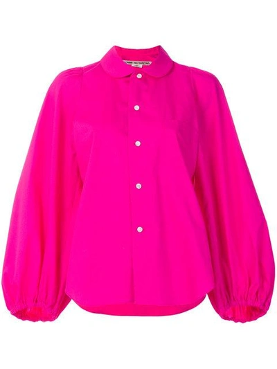 Comme Des Garçons Bubble Sleeved Shirt - 2 Pink
