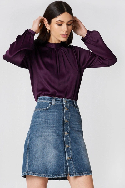 Filippa K Mid Blue Denim Skirt - Blue