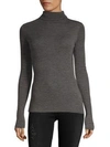 Vince Cowl Wool Sweater In Medium Heather Grey