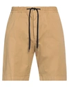 Pt Torino Beige Stretch Cotton Bermuda Shorts