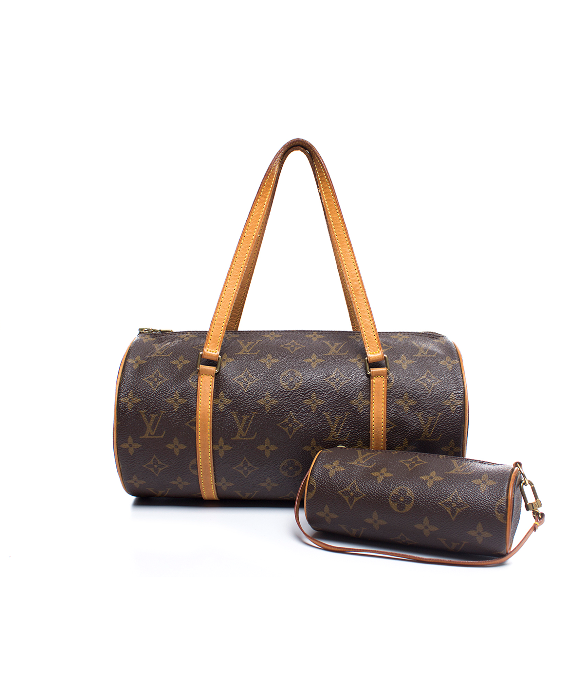 Louis Vuitton Pre Owned - Monogram Canvas Leather Papillon 30 Cm Shoulder Bag&#39; In Brown | ModeSens